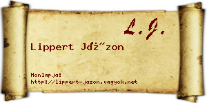 Lippert Jázon névjegykártya